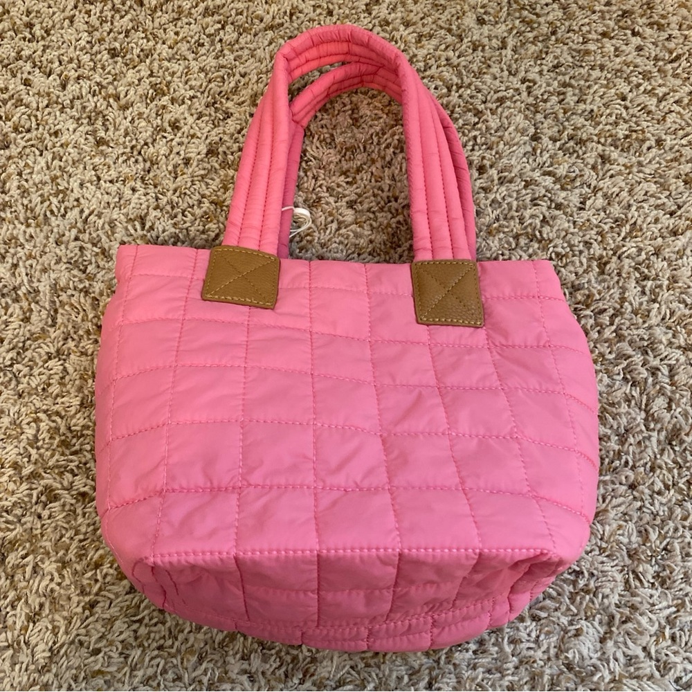 Shiraleah Ezra Pink Quilted Mini Tote Bag - Picture 5 of 7